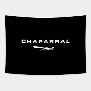 Chaparral Can Am - white print Tapestry
