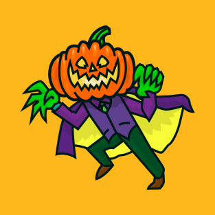 Jack O'Lantern in a Cape T-Shirt