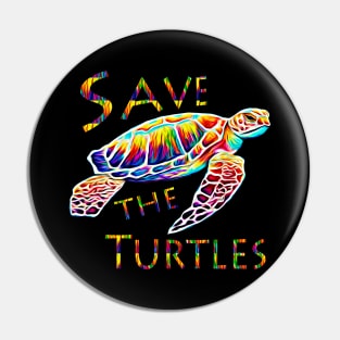 Save The Turtles Pin