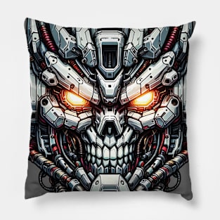 Biomech Skull S01 D65 Pillow