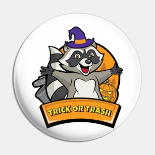 Trick or Trash - Halloween Moon Pin