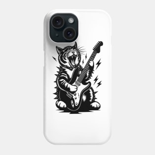 Cat Playing Guitar Phone Case