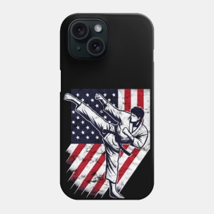 USA Karate Kick Phone Case