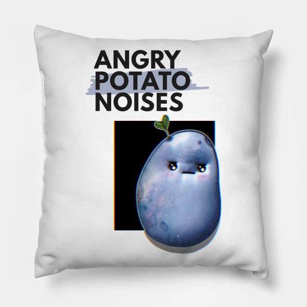 Angry Potato Pillow by Prettielilpixie