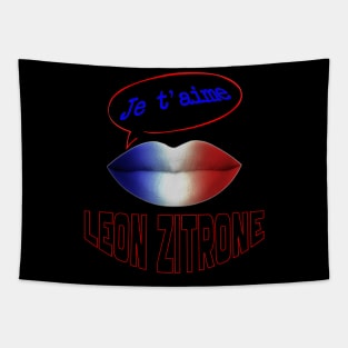 FRENCH KISS JE T'AIME LEON ZITRONE Tapestry