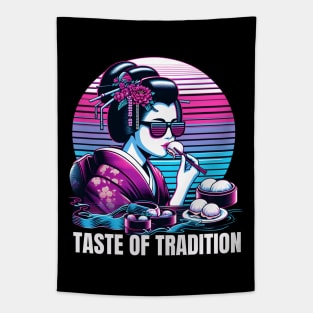 Dim sum geisha Tapestry