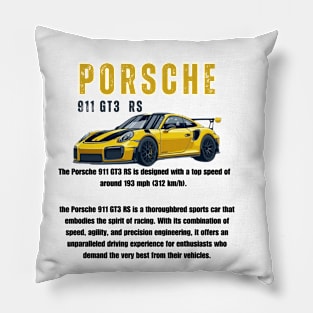 German supercar Porsche Pillow