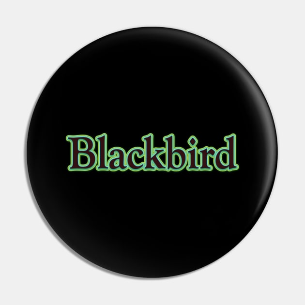 Blackbird (The Beatles) Pin by QinoDesign