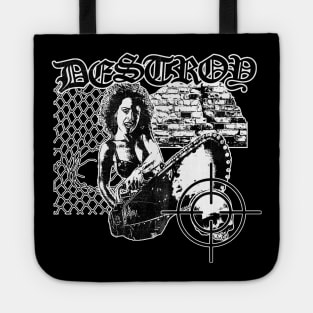 Destroy - Hardcore Punk Classic design - Black Tote