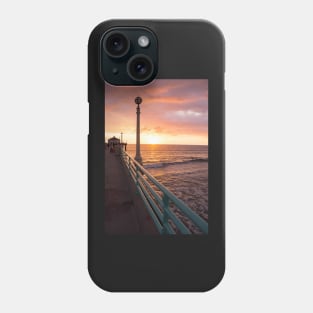 Sunset at Manhattan Beach Phone Case