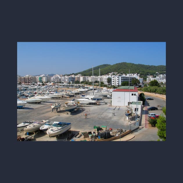 The Boatyard and Marina at Santa Eulalia, Ibiza by Violaman