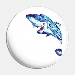 Happy shark Pin