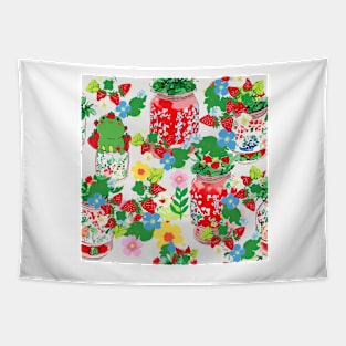 Strawberry season Tapestry