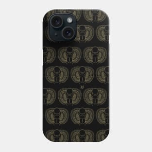 Winged Scarab Pattern Phone Case