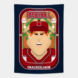 Baseball Red Blue White - Deuce Crackerjack - Jacqui version Tapestry