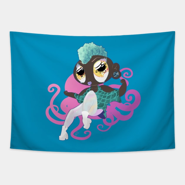 Sea Punk Tapestry by Opekui