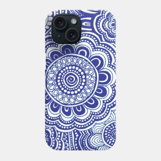 Cobalt Anemone Flowers Phone Case