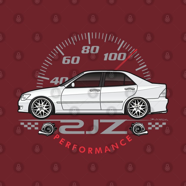 White 2JZee IS300 by JRCustoms44