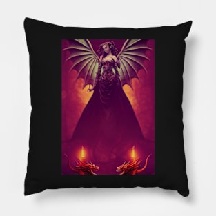 Queen of Dragons Pillow