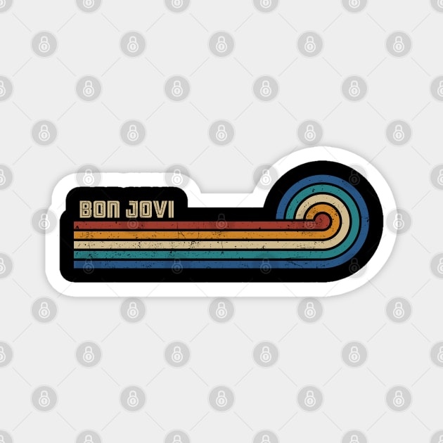 Bon Jovi - Retro Sunset Magnet by Arestration