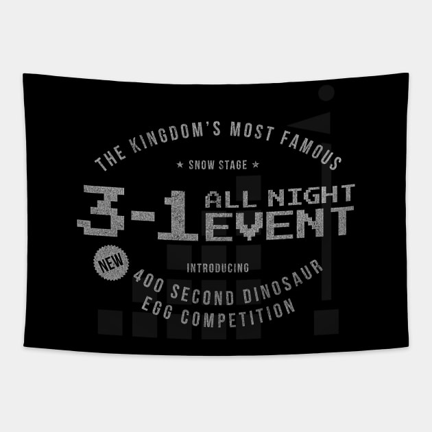 3-1 ALL NIGHT EVENT Tapestry by Artful Raccoon