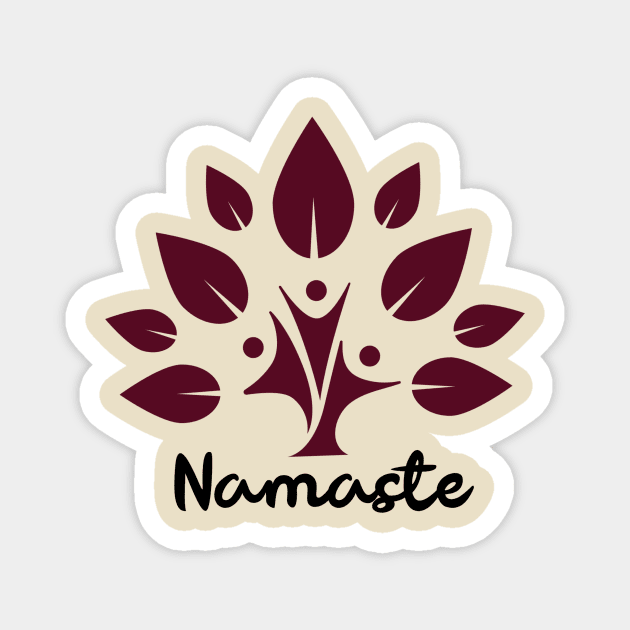 Namaste Magnet by BeeZeeBazaar