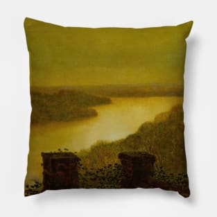 Roundhay Lake by John Atkinson Grimshaw Pillow