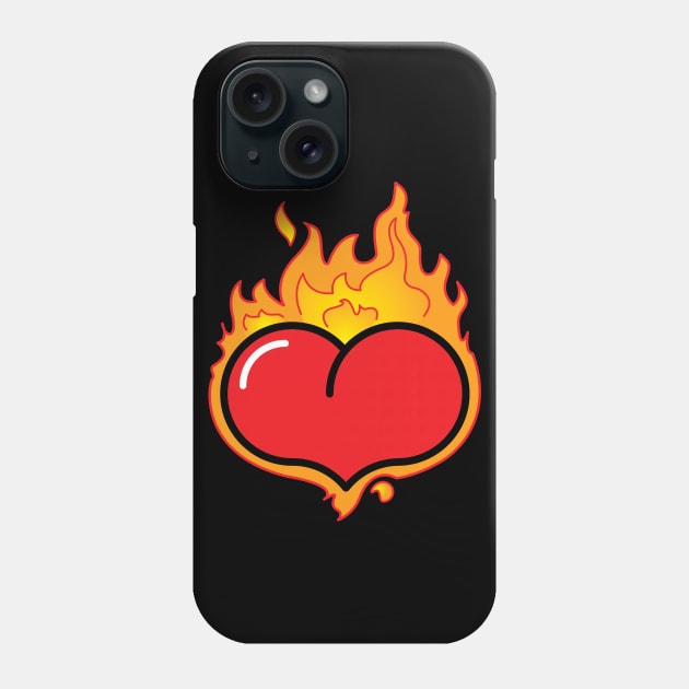 Hearts-a-Fire Phone Case by districtNative