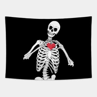 Skeletal Heart Tapestry