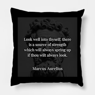Marcus Aurelius's Beacon: Discovering Endless Strength Within Pillow