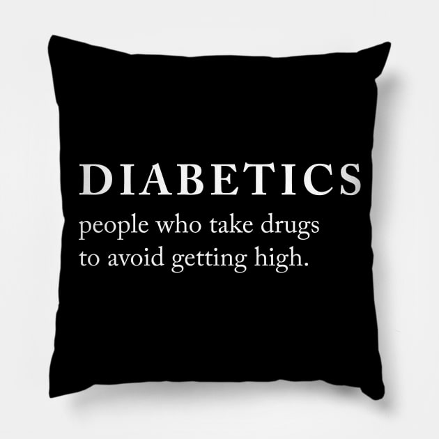 Diabetic Definition Pillow by sunima