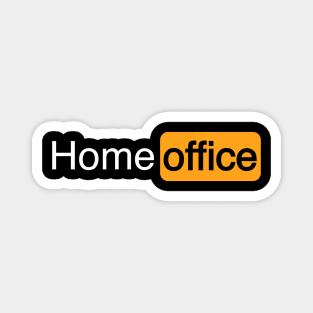 Funny Home Office Logo Design - Work from home Magnet