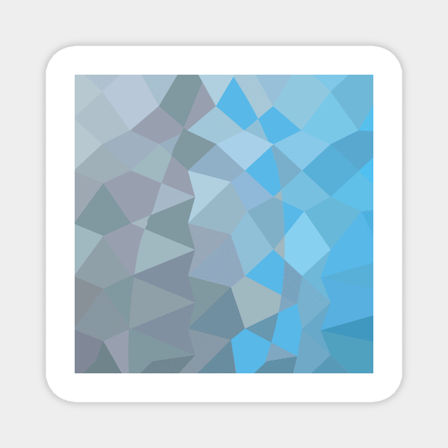 Clair de Lune Grey Abstract Low Polygon Background Magnet by retrovectors