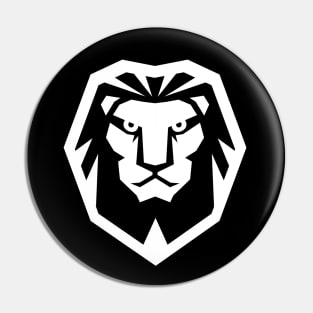 Lion Head Illustration Pin