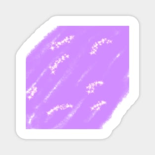 Purple pink watercolor sparkle art Magnet