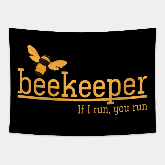 Funny Beekeeping Gift Beekeeper Tapestry by shirtsyoulike