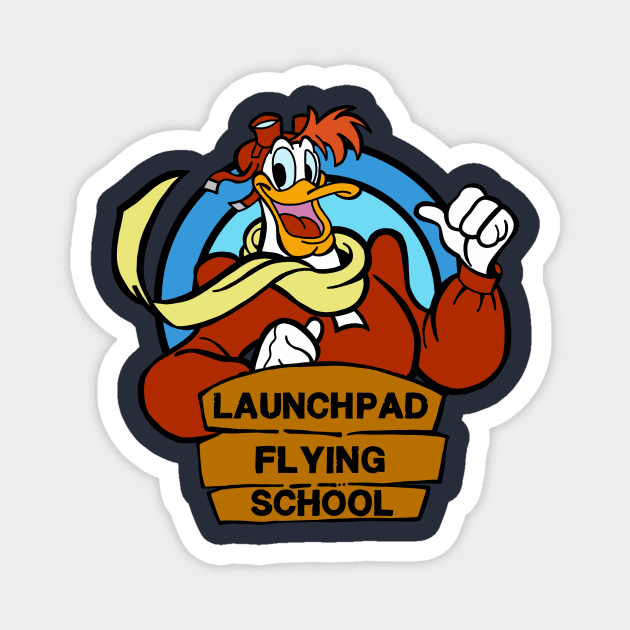 Launchpad Flying School Magnet by SimplePeteDoodles