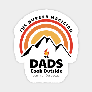 Dads Cook Outside - Summer BBQ Magnet