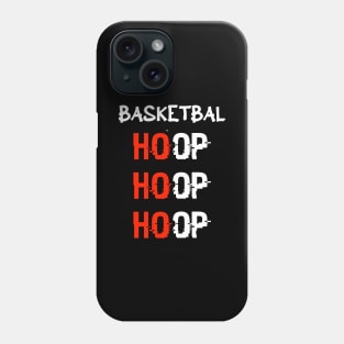 Basketball Ho Ho Ho Hoop Hoop Hoop Red Phone Case