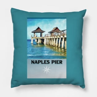 Naples Pier Travel Florida Pillow