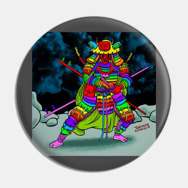 Taste The Ninja Warrior Rainbow Pin by doubletony