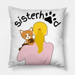 happy international cat day Pillow