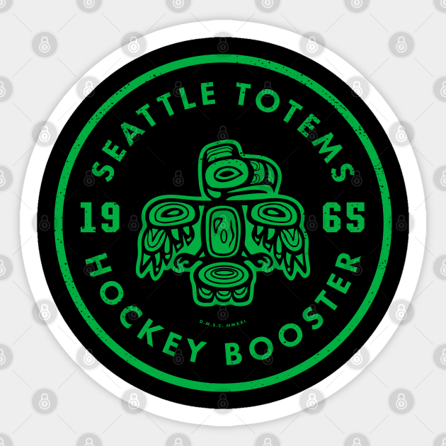 Seattle Totems Hockey - Booster Pin (Alternate) - Seattle - Sticker