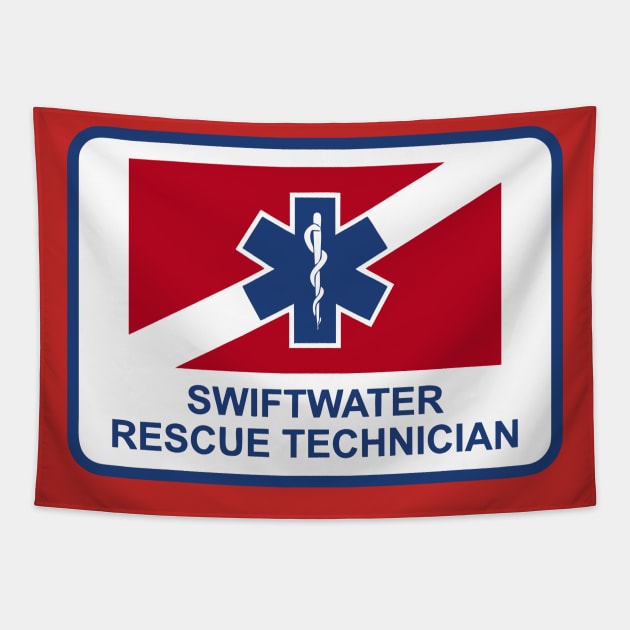 Swiftwater Rescue Technician Tapestry by LostHose