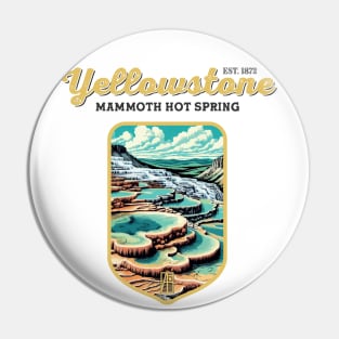 USA - NATIONAL PARK - YELLOWSTONE Mammoth Hot Springs - 6 Pin