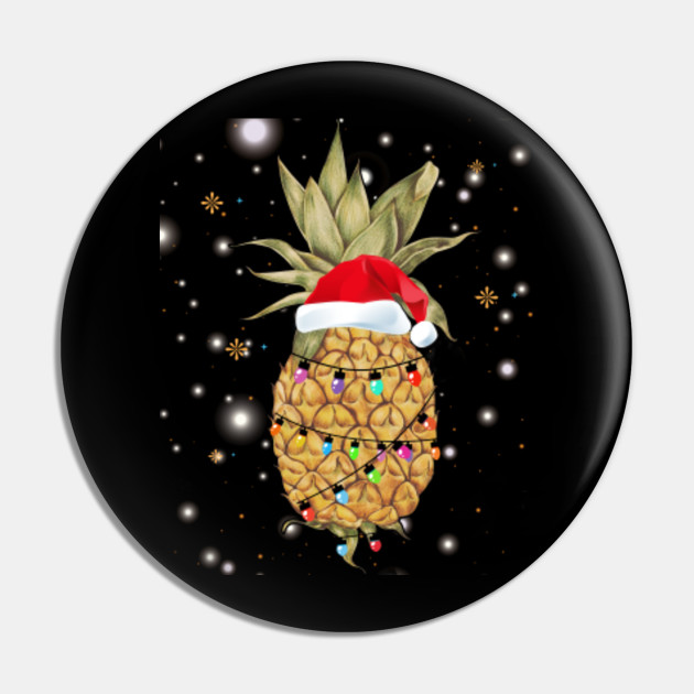 Pineapple Christmas Tree Shining Snow Christmas Costume Gift Funny Christmas Gift Ideas Pin Teepublic Au