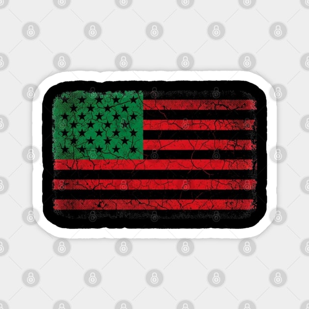 Pan African Black History Month and Juneteenth Pride and Heritage Design Magnet by UrbanLifeApparel