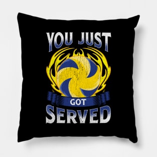 Funny You Just Got Served Volleyball Serve Pun Pillow