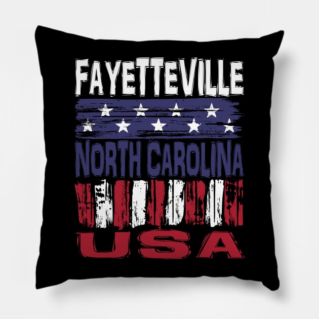 Fayeteville North Carolina USA T-Shirt Pillow by Nerd_art