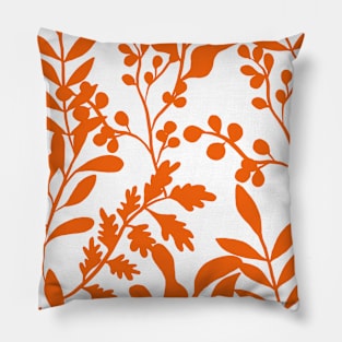 Orange Leaf Pillow